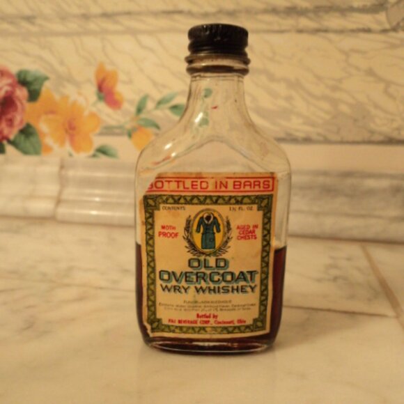 antique novelty bottle "Old Overcoat" - Picture 1 of 4